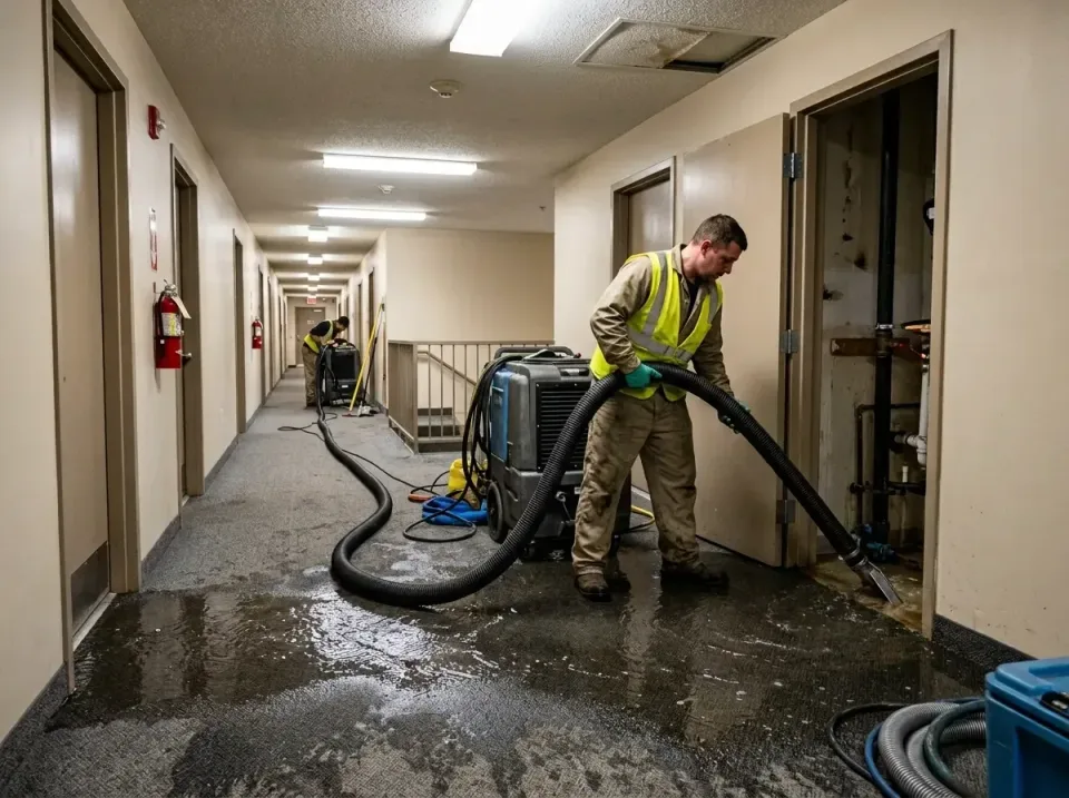 multi-unit-apartment-hallway-f-005 — frequently asked questions, Emergency Burst Pipe Water Extraction & Removal in Faribaul…